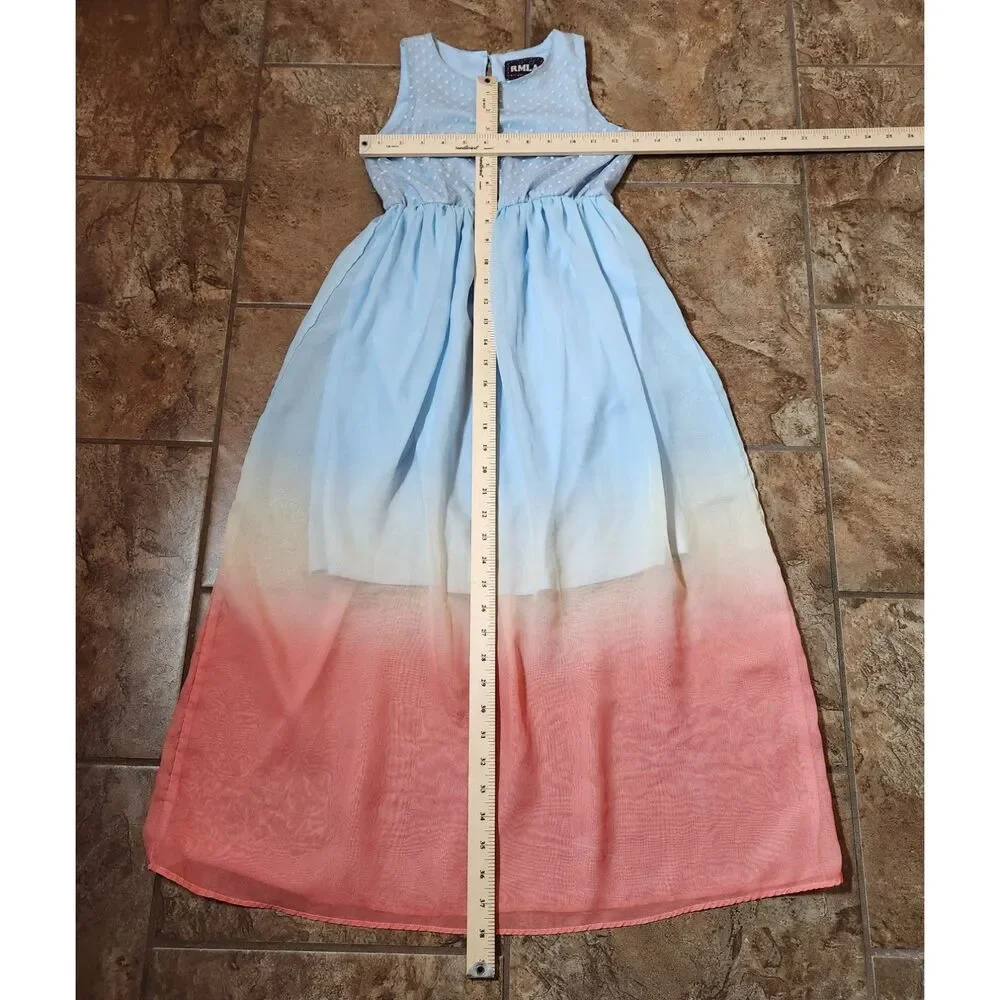 RMLA Girls Dress Size 10 Multi‑Color Sleeveless